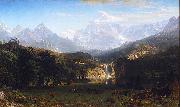 Albert Bierstadt The Rocky Mountains, Lander's Peak painting